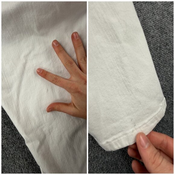 Eileen Fisher Women White Stretch Jeans Size 16W Organic Cotton Spandex Adult - Picture 13 of 16